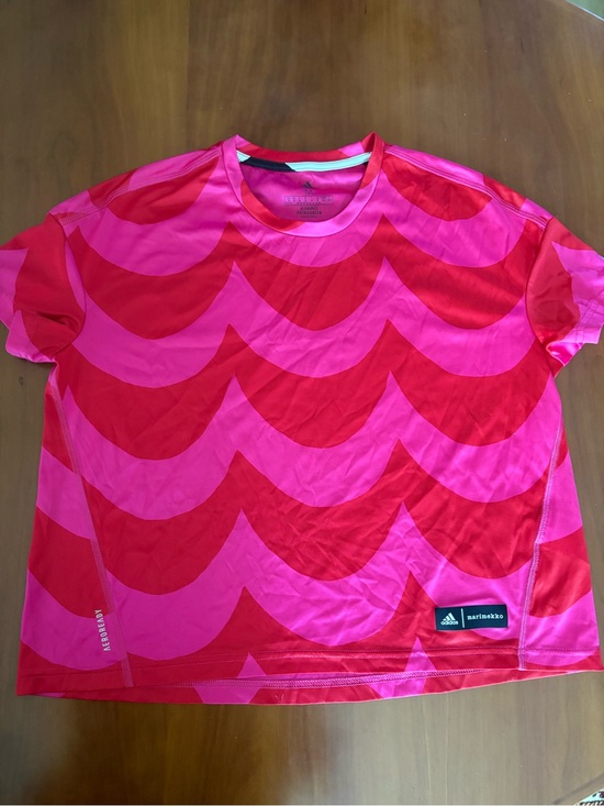 adidas Tops - adidas Pink and Red Running Tee